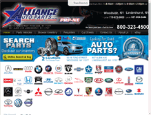 Tablet Screenshot of allianceautoparts.com